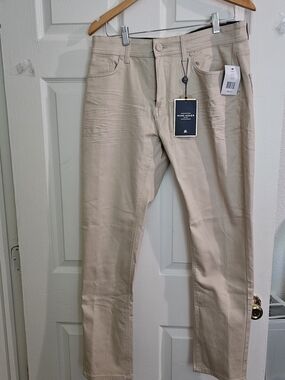 Men’s Marc Asher Beige Straight-Leg Jeans Slim fit Size 34/30